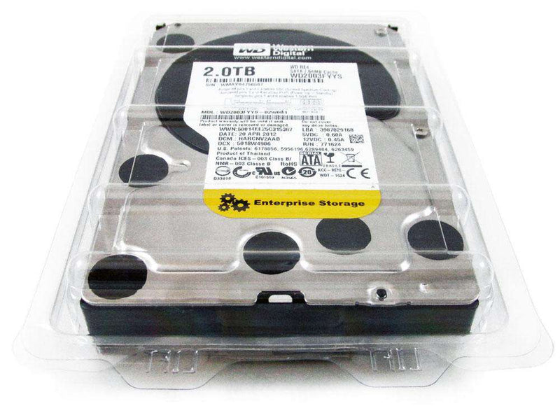 Western Digital Re WD2003FYYS 2TB 7.2K RPM SATA 64MB 3.5" HDD