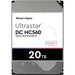 Western Digital Ultrastar DC HC650 WUH722020ALE6L1 20TB 7.2K RPM SATA 6Gb/s SED 3.5in Recertified Hard Drive