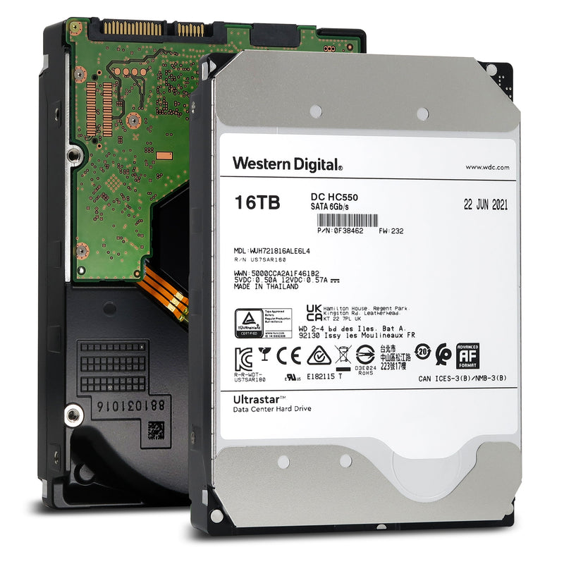 [2個セット 32TB] 大容量HDD WD 16TB HC550 NAS Amazon.com: Western Digital DC HC550 16TB 512MB SATA Ultra