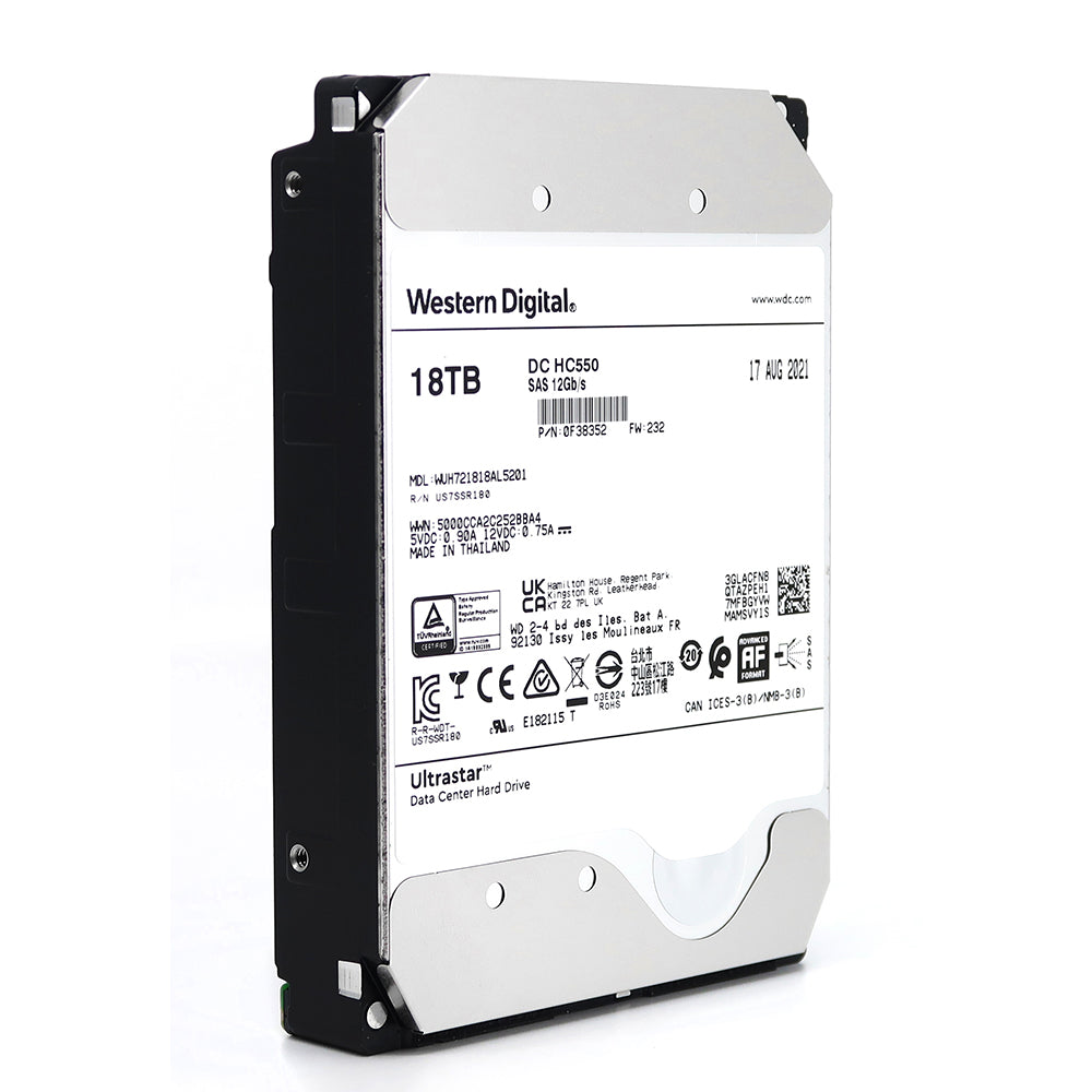 Western Digital Ultrastar DC HC550 WUH721818AL5201 18TB SAS 3.5