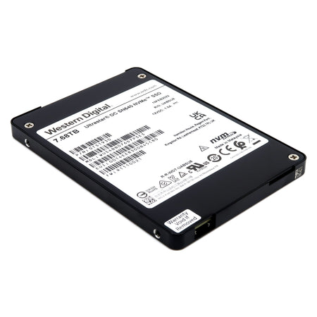 Western Digital Ultrastar DC SN640 WUS4BB076D7P3E3 0TS1930 7.68TB PCIe Gen3.1 x4 4GB/s U.2 NVMe 3D TLC 2.5in Solid State Drive