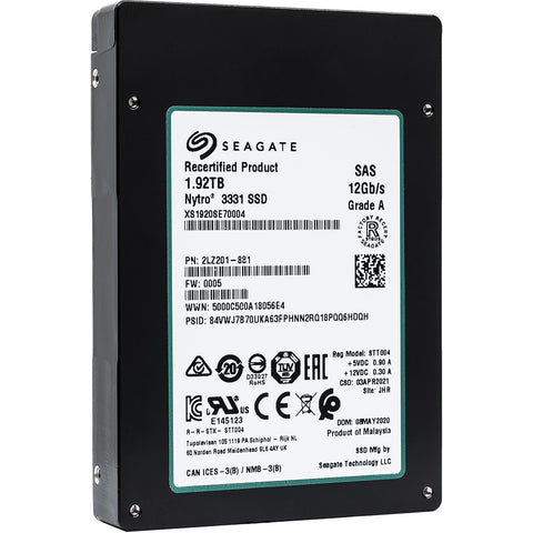 Seagate Nytro 3331 XS1920SE70004 1.92TB SAS 12Gb/s 2.5in Recertified Solid State Drive 2