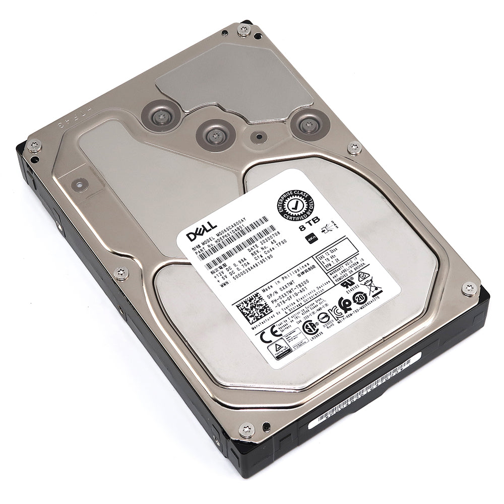 Toshiba / Dell MG06SCA MG06SCA800AY HDEPK61DAB51 8TB 7.2K RPM SAS 12Gb/s 4Kn 3.5in Refurbished HDD