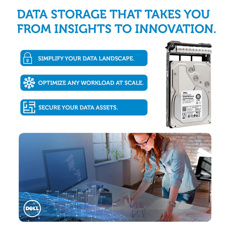 Dell G13 XXPPV 6TB 7.2K RPM SAS 12Gb/s 512e 3.5" NearLine Manufacturer Recertified HDD