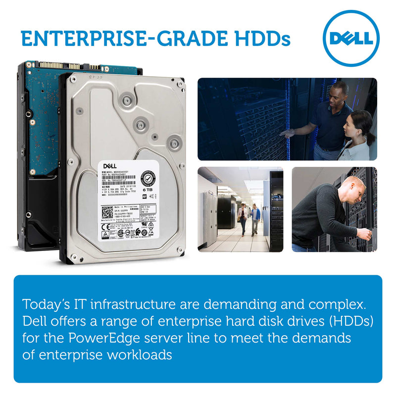 Dell MG06 0XXPPV 6TB 7.2K RPM SAS 12Gb/s 512e 3.5in Hard Drive