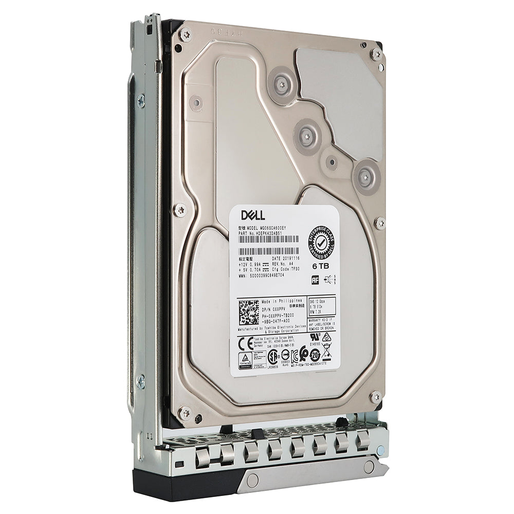 Toshiba G14 XXPPV 6TB 7.2K RPM SAS 12Gb/s 512e 3.5in Refurbished HDD