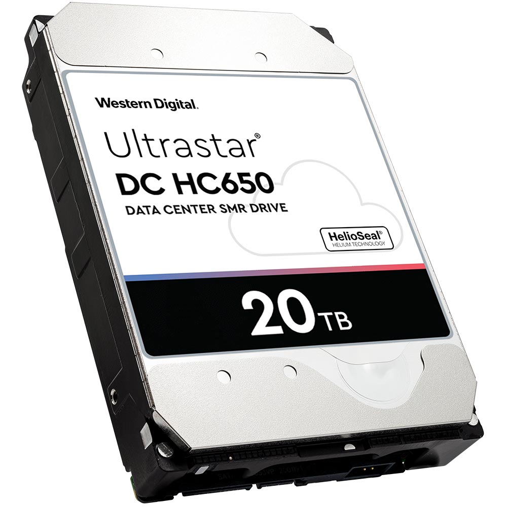 Western Digital Ultrastar DC HC650 WSH722020ALN6L1 20TB 7.2K RPM SATA 6Gb/s 4Kn SED 3.5in Hard Drive