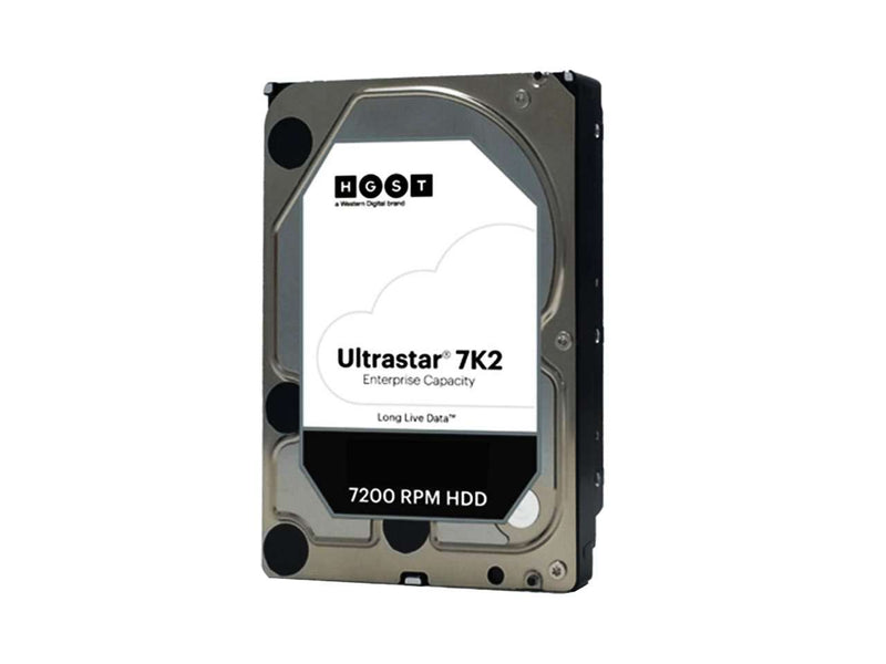 HGST Ultrastar 7K2 1W10001 HUS722T1TALA604 1TB 7.2K RPM SATA 6Gb/s 512n 128MB Cache 3.5" SE Manufacturer Recertified HDD