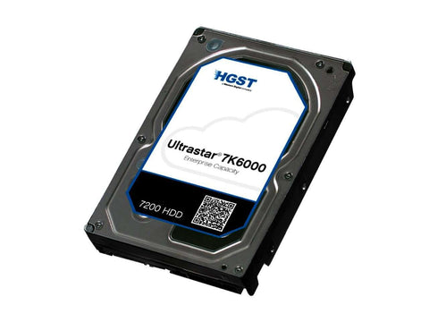 HGST Ultrastar 7K6000 0F23029  HUS726020ALE614 2TB 7.2K RPM SATA 6Gb/s 512e 128MB Cache 3.5" SE Manufacturer Recertified HDD