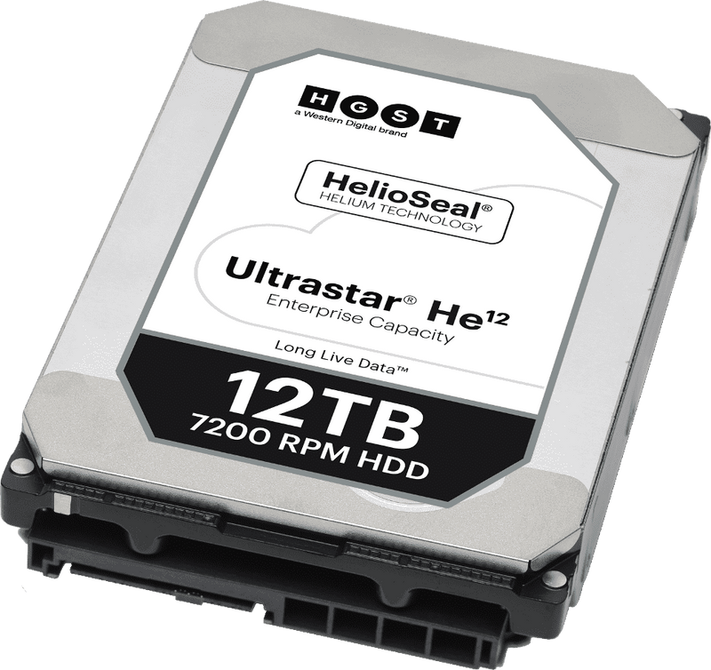 HGST Ultrastar He12 0F29562 HUH721212AL4204 12TB 7.2K RPM SAS 12Gb/s 4Kn 256MB Cache 3.5" SE HDD