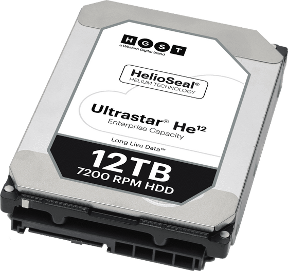 Fujitsu / Western Digital Ultrastar He12 HUH721212AL5204 0F29545 12TB 7.2K RPM SAS 12Gb/s 512e SE 3.5in Hard Drive