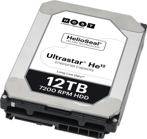 Fujitsu / Western Digital Ultrastar He12 HUH721212AL5204 0F29545 12TB 7.2K RPM SAS 12Gb/s 512e SE 3.5in Recertified Hard Drive