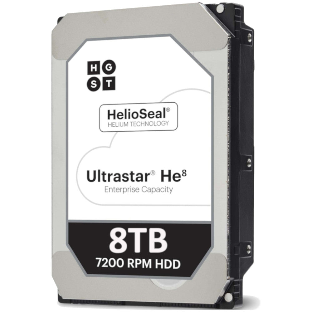 HGST Ultrastar He8 HUH728080AL4200 0F23651 8TB 7.2K RPM SAS 12Gb/s 4Kn 3.5in Hard Drive