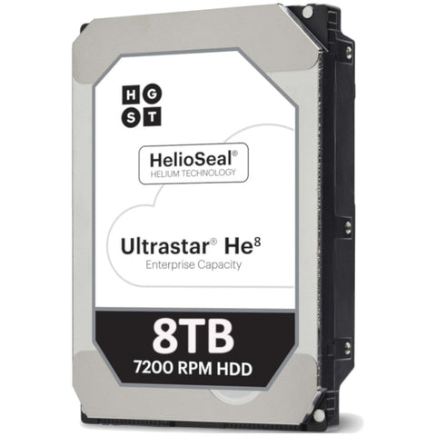 HGST Ultrastar He8 HUH728080AL4200 0F23651 8TB 7.2K RPM SAS 12Gb/s 4Kn 3.5in Hard Drive