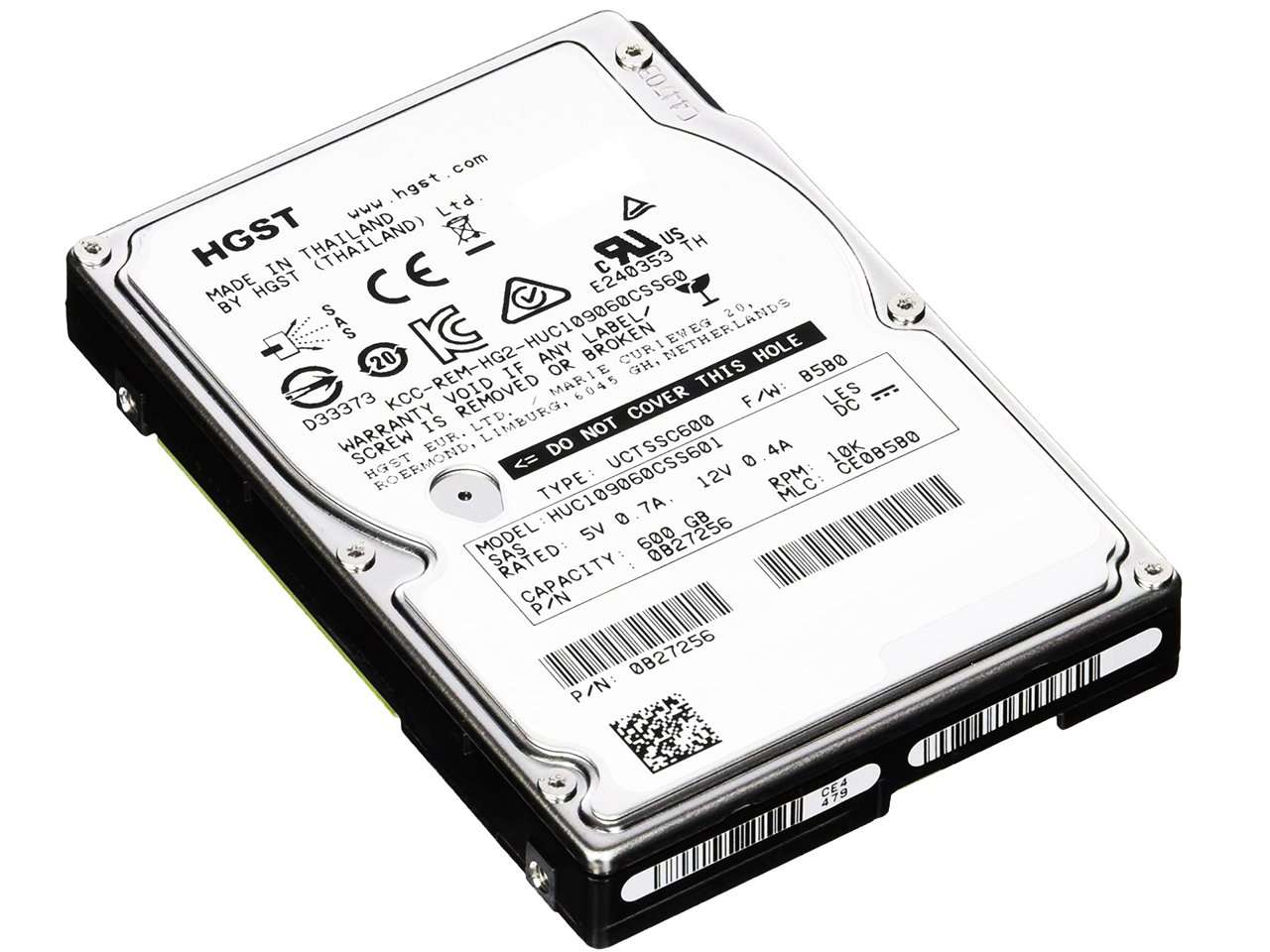 HGST Ultrastar C10K900 HUC109060CSS601 600GB 10K RPM SAS-6Gb/s 2.5" HDD