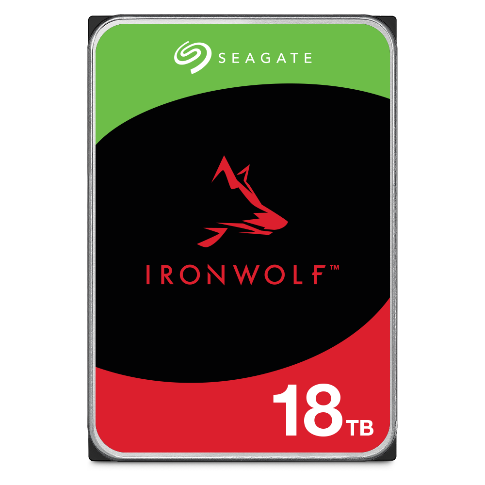 Seagate IronWolf ST18000VN000 18TB 7.2K RPM SATA 6Gb/s 512e CMR NAS 3.5in Refurbished HDD