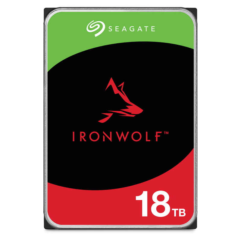 Seagate IronWolf ST18000VN000 18TB 7.2K RPM SATA 6Gb/s 512e CMR NAS 3.5in Refurbished HDD