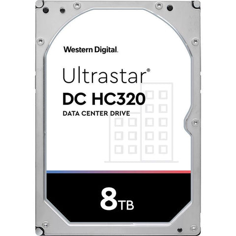Western Digital Ultrastar DC HC320 HUS728T8TAL5204 0B36415 8TB 7.2K RPM SAS 12Gb/s 512e SE 3.5in Recertified Hard Drive
