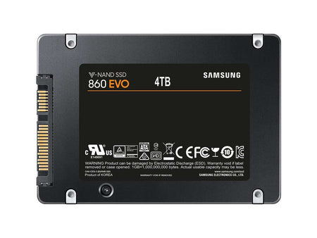 Samsung 860 EVO MZ-7LH4T0HMLT 4TB SATA-6Gb/s 2.5" Solid State Drives