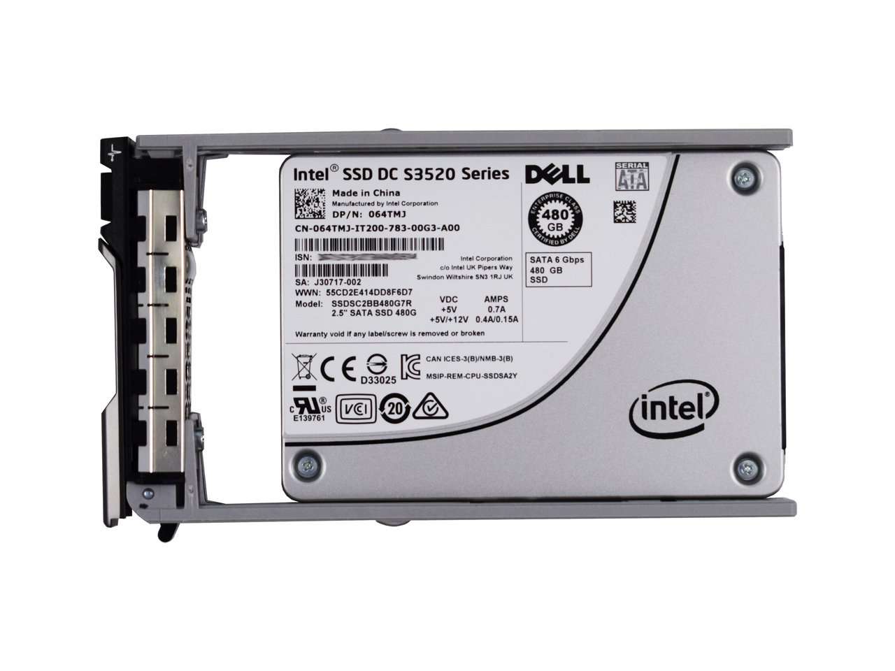 Dell G13 64TMJ 480GB SATA 6Gb/s 2.5" ReadIntensive SSD