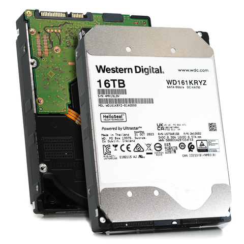 Western Digital Gold WD161KRYZ 16TB 7.2K RPM SATA 6Gb/s 512e Enterprise 3.5in Hard Drive