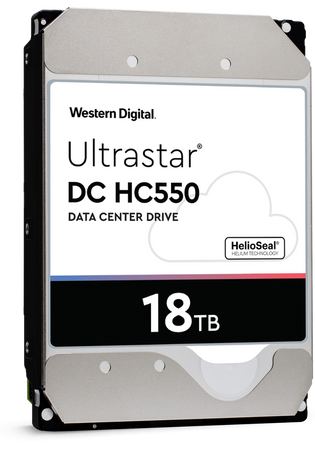 Western Digital Ultrastar DC HC550 WUH721818ALE6L4 0F38467 18TB 7200 RPM SATA 6Gb/s 512e 3.5in Hard Drive