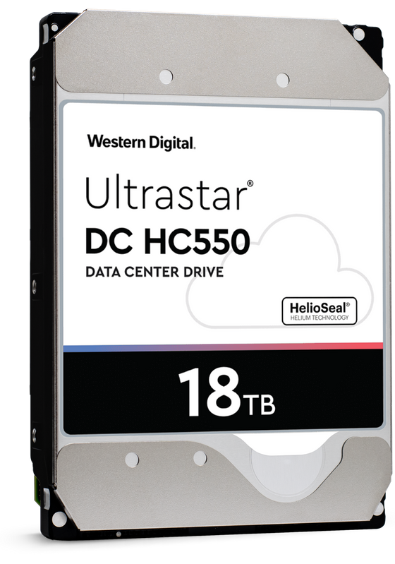 Western Digital Ultrastar DC HC550 WUH721818ALE6L4 0F38467 18TB 7200 RPM SATA 6Gb/s 512e 3.5in Refurbished HDD