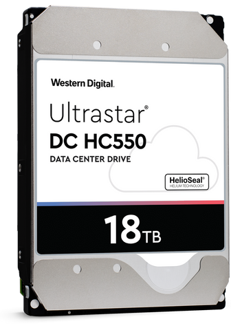 Western Digital Ultrastar DC HC550 WUH721818ALE6L4 0F38467 18TB 7200 RPM SATA 6Gb/s 512e 3.5in Refurbished HDD