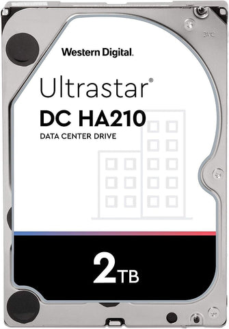 Western Digital Ultrastar DC HA210 HUS722T2TALA604 1W10025 2TB 7.2K RPM SATA 6Gb/s 512n 3.5in Recertified Hard Drive