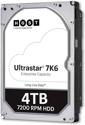 HGST Ultrastar 7K6000 HUS726040ALE614 0F23095 4TB 7.2K RPM SATA 6Gb/s 512e 3.5in Refurbished HDD