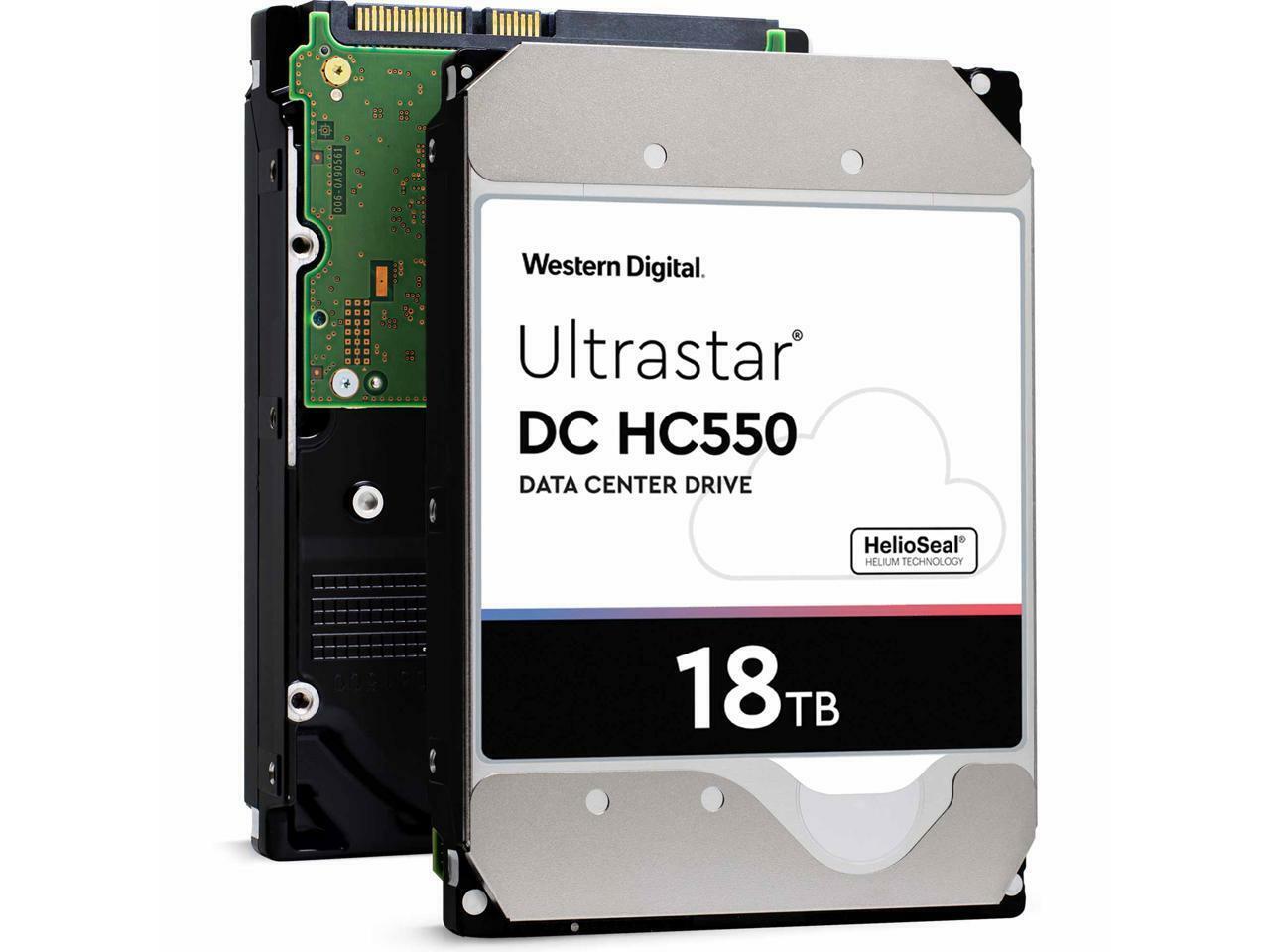 Western Digital Ultrastar DC HC550 WUH721818AL4204 0F38303 18TB 7200 RPM SAS 12Gb/s 3.5in Hard Drive