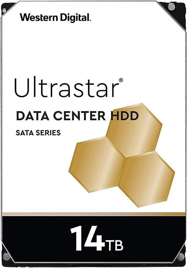 Western Digital Ultrastar DC HC530 WUH721414ALN600 14TB 7.2K RPM SATA 6Gb/s 4Kn Power Disable 3.5in Recertified Hard Drive