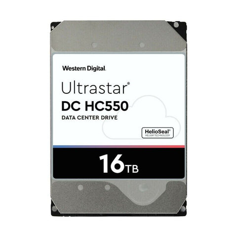 Western Digital Ultrastar DC HC550 WUH721816ALE604 0F38477 16TB 7.2K RPM SATA 6Gb/s 512e 3.5in Power Disable Recertified Hard Drive