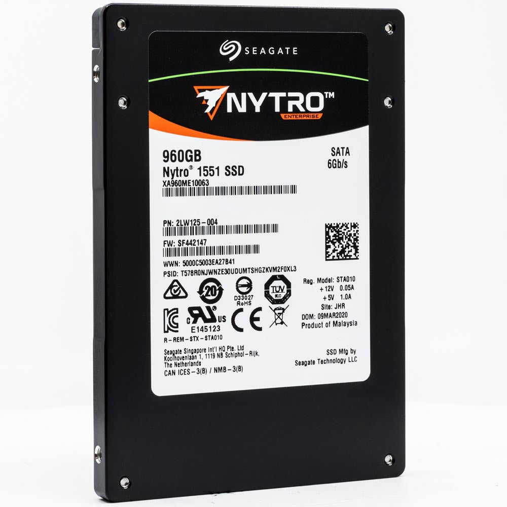 Seagate Nytro 1551 XA960ME10063 960GB SATA 6Gb/s Mixed Use 3D TLC 2.5in Recertified Solid State Drive
