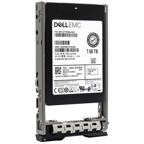 Dell G13 4V7YD 7.68TB SATA 6Gb/s TLC 2.5in Refurbished SSD