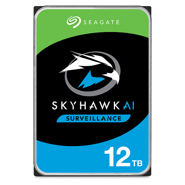 Seagate SkyHawk AI ST12000VE001 12TB 7.2K RPM SATA 6Gb/s 512e Surveillance 3.5in Refurbished HDD