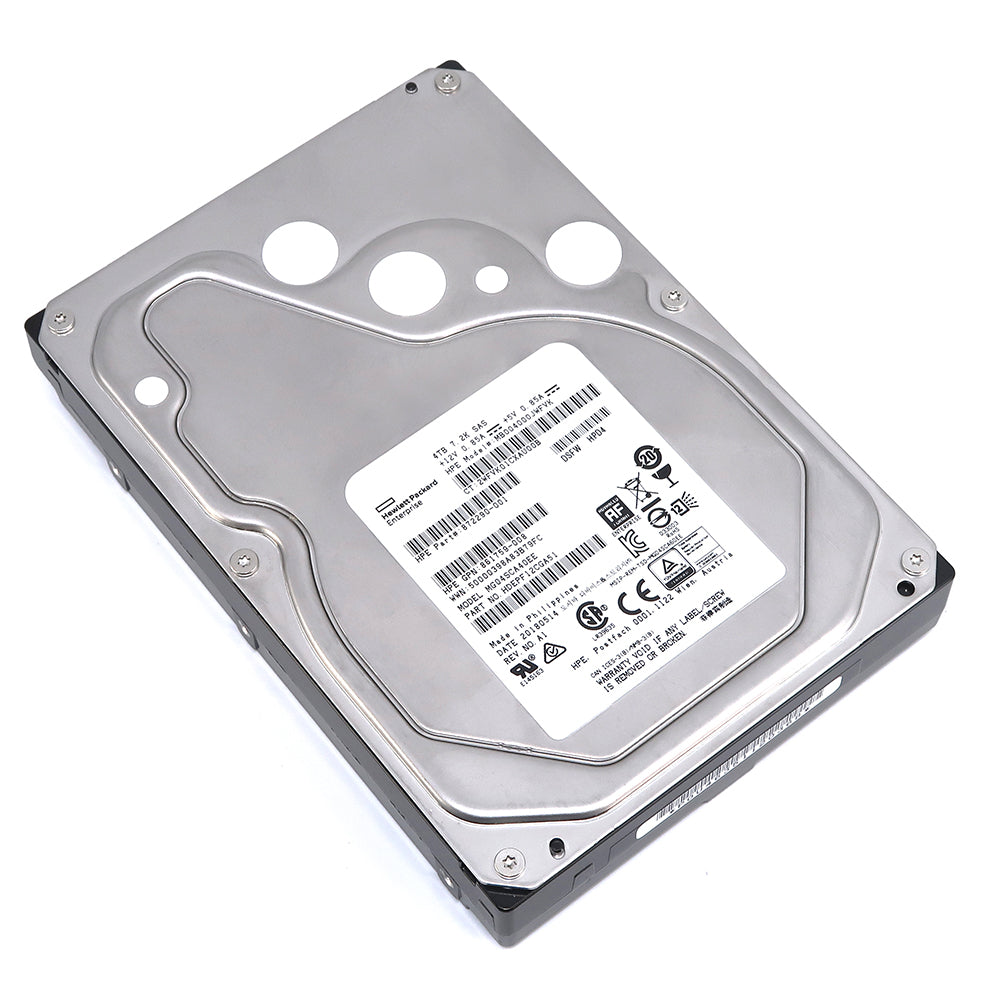 HP MG04SCA MG04SCA40EE HDEPF12CGA51 / 872290-001 4TB 7.2K RPM SAS 12Gb/s 512e 3.5in Recertified Hard Drive