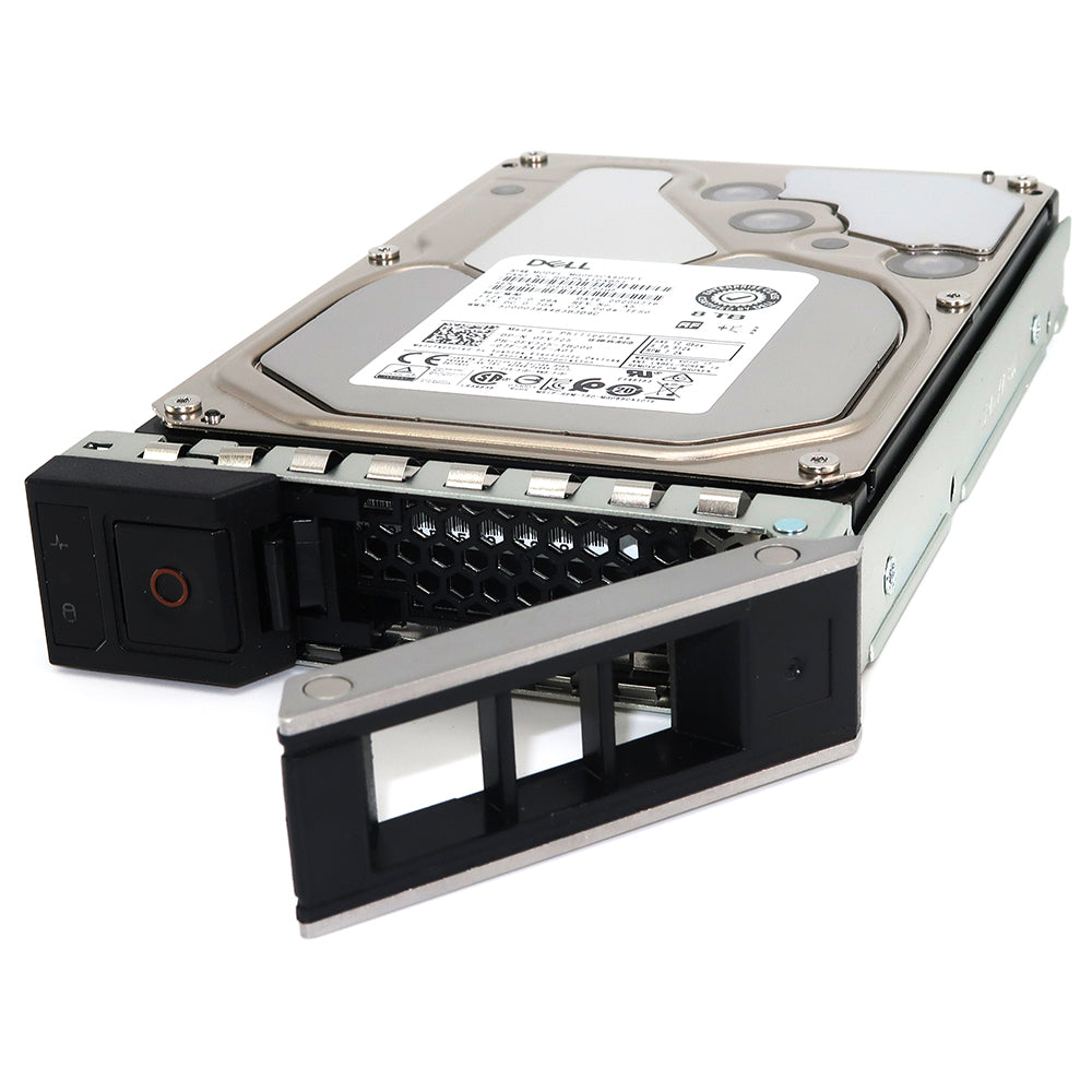 Dell G14 FV725 8TB 7.2K RPM SAS 12Gb/s 512e 3.5in Refurbished HDD - Caddy Closeup