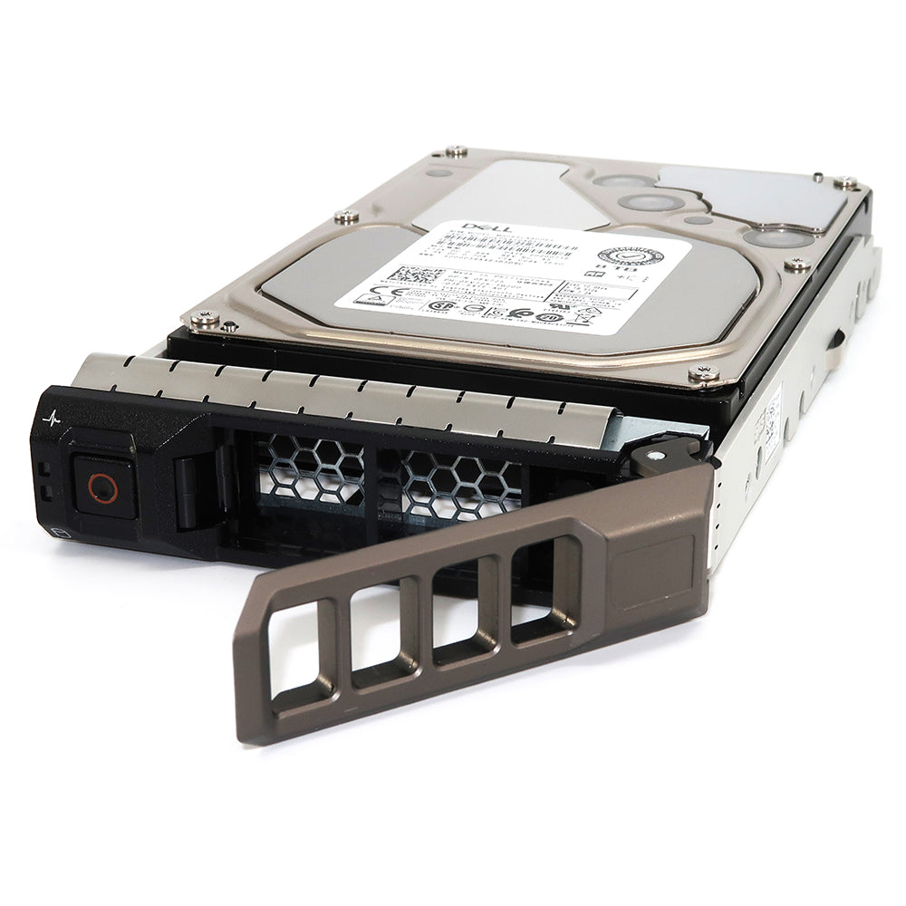 Dell G13 FV725 8TB 7.2K RPM SAS 12Gb/s 512e 3.5in Recertified Hard Drive - Caddy Closeup