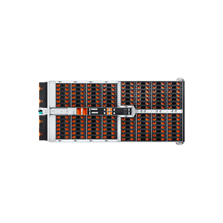 Western Digital Ultrastar Data102 Hybrid Storage Platform SE4U102 | 4U102 102-Bay Data Center JBOD Enclosure | Up to 1.8PB - Top View with Drives