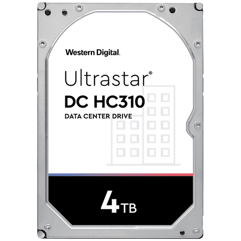 Western Digital Ultrastar DC HC310 HUS726T4TALA6L4 0B35950 4TB 7.2K RPM SATA 6Gb/s 512n 256MB 3.5" SE Manufacturer Recertified HDD