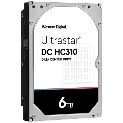 Western Digital Ultrastar DC HC310 HUS726T6TALN6L4 0B35946 6TB 7.2K RPM SATA 6Gb/s 4Kn 3.5in Recertified Hard Drive