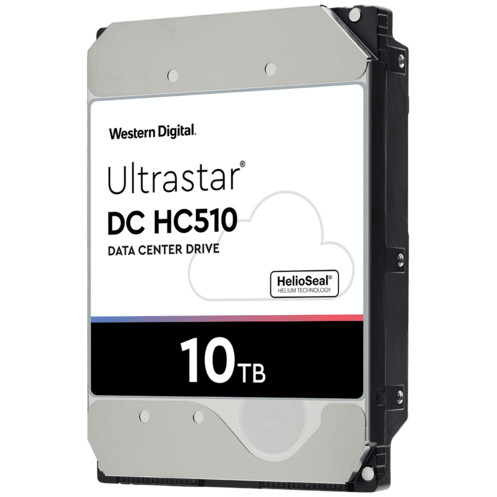 Western Digital DC HC510 HUH721010AL52C0 0F27582 10TB 7.2K RPM SAS 12Gb/s 512e 3.5in Recertified Hard Drive
