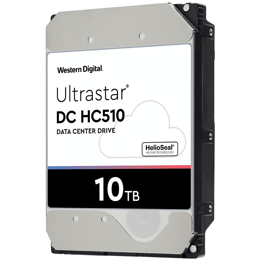 Western Digital Ultrastar DC HC510 HUH721010ALE604 0F27488 10TB 7.2K RPM SATA 6Gb/s 512e Power Disable Pin SE 3.5in Recertified Hard Drive