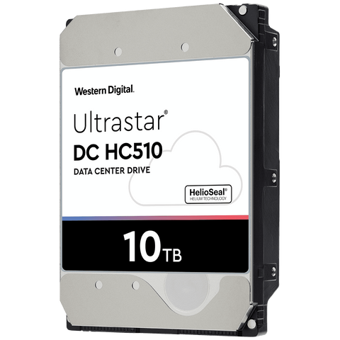 Western Digital Ultrastar DC HC510 HUH721010ALE604 0F27488 10TB 7.2K RPM SATA 6Gb/s 512e Power Disable Pin SE 3.5in Recertified Hard Drive