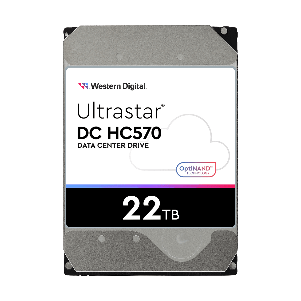 Western Digital Ultrastar DC HC570 WUH722222ALE6L1 22TB 7.2K RPM SATA 6Gb/s 512e SED 3.5in Recertified Hard Drive