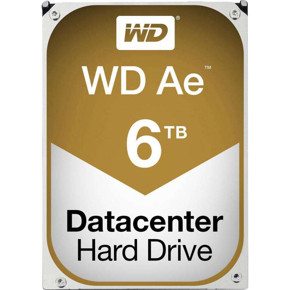Western Digital Ae WD6001F4PZ 6TB 5.76K RPM SATA-6Gb/s 3.5" Cold Storage Archival Manufacturer Recertified HDD