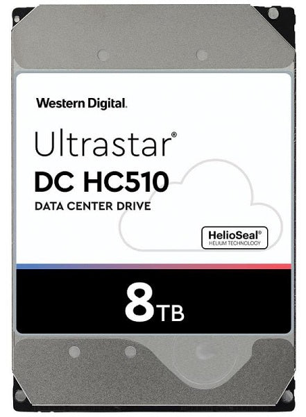 WD Ultrastar DC HC510 0F27455 HUH721008ALE600 8TB 7.2K RPM SATA 6Gb/s 512e 256MB Cache 3.5" ISE Power Disable Pin HDD
